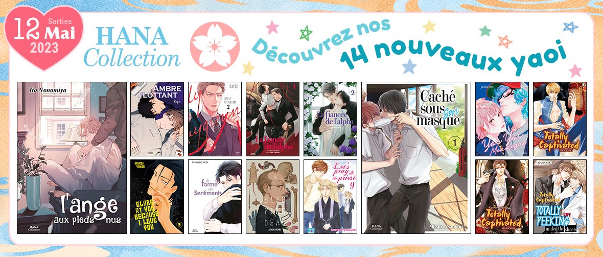 14 nouveaux mangas Hana Yaoi disponibles
