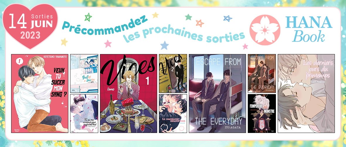 Précommandez les prochaines sorties Hana Book