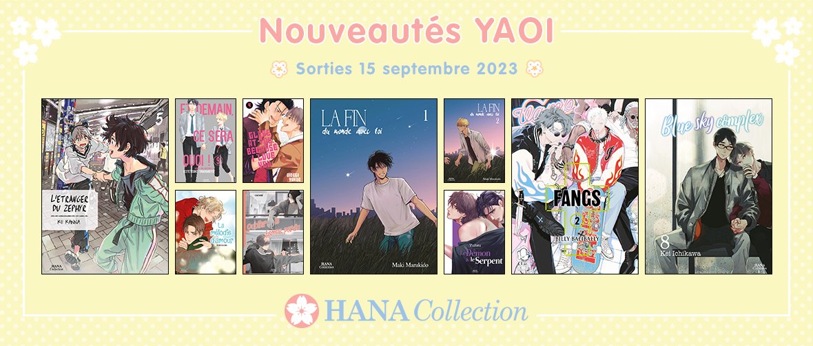 10 nouveaux yaoi Hana Collection disponibles