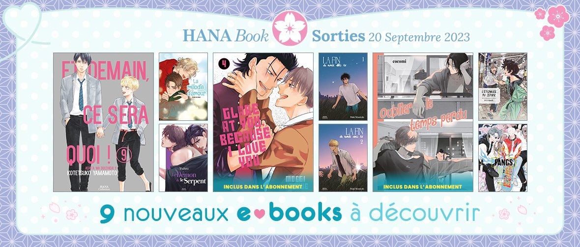 Hana Book : 9 nouveaux ebooks disponibles