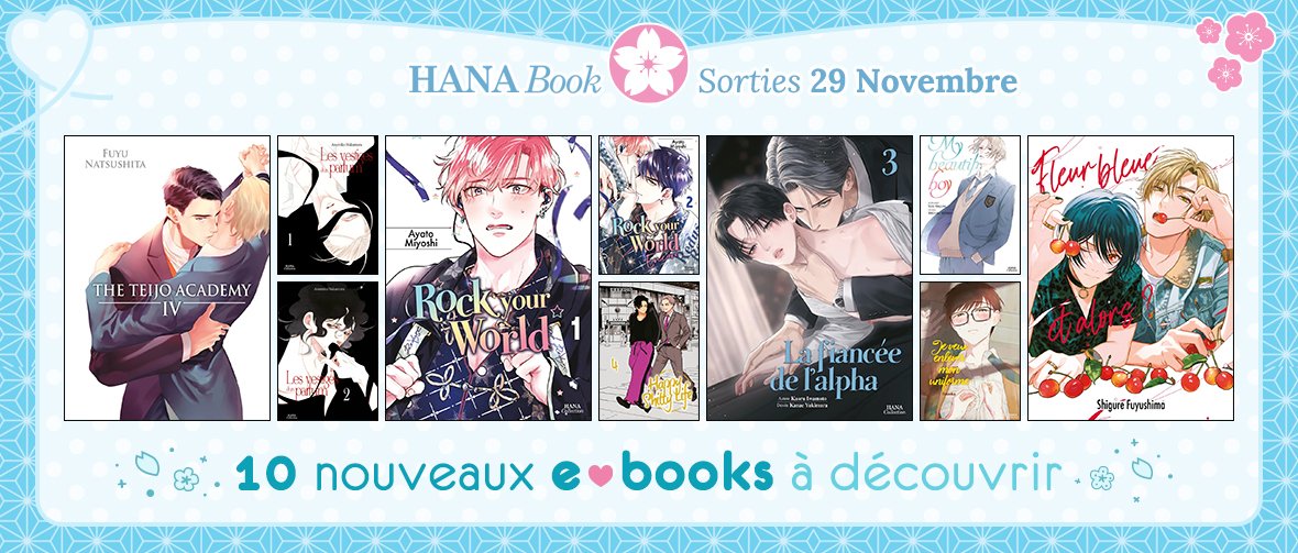 Hana Book : 10 nouveaux ebooks disponibles