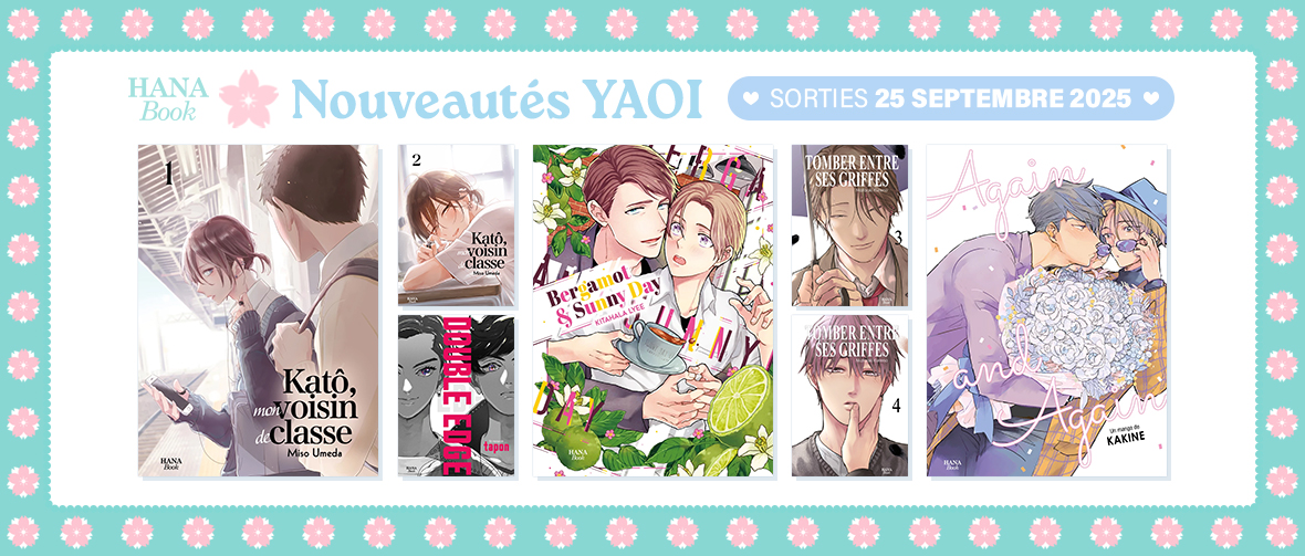 7 nouveaux yaois Hana Book disponibles