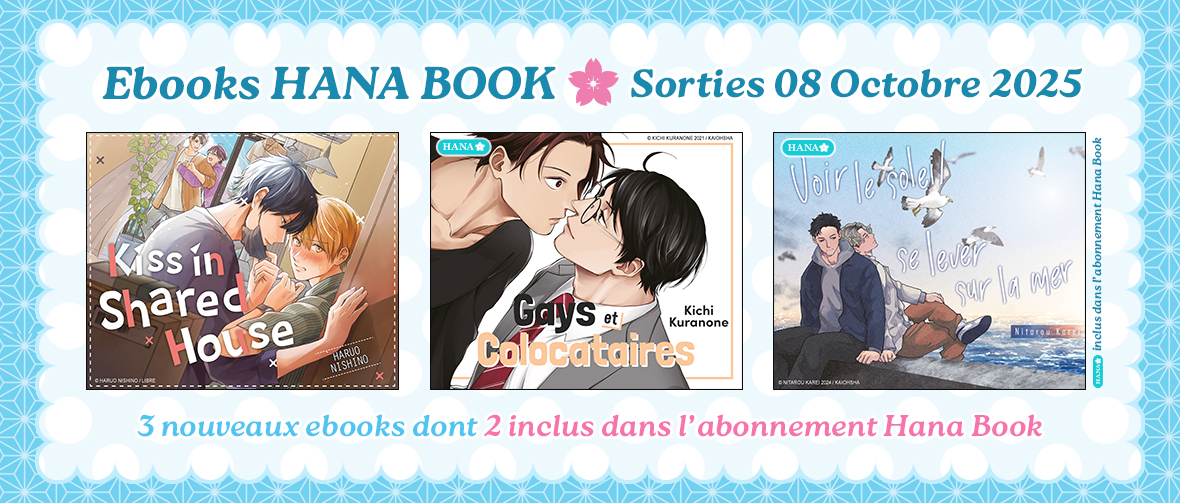 3 nouveaux ebooks disponibles sur Hana Book