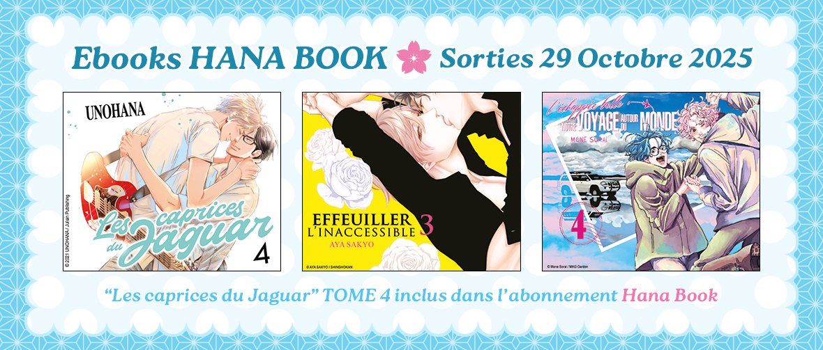 3 nouveaux ebooks disponibles sur Hana Book