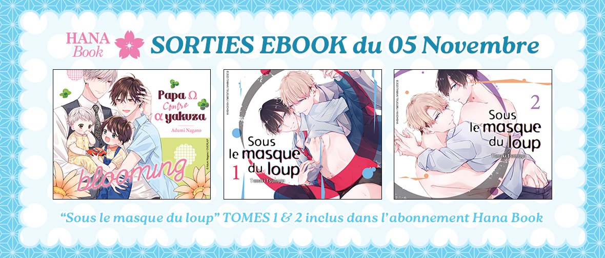 Hana Book : Sorties EBOOK du 5 Novembre