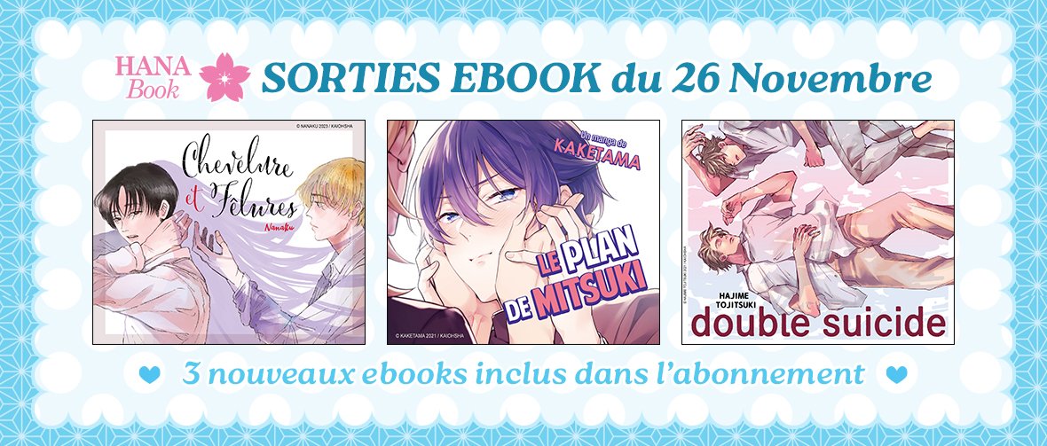 Hana Book : Sorties EBOOK du 26 Novembre