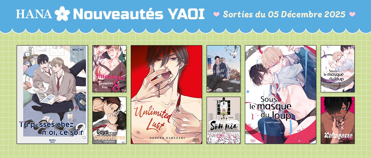 9 nouveaux yaois disponibles