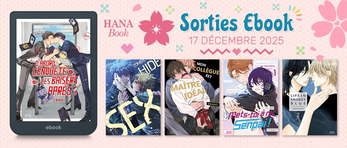 Hana Book : 5 nouveaux ebooks disponibles