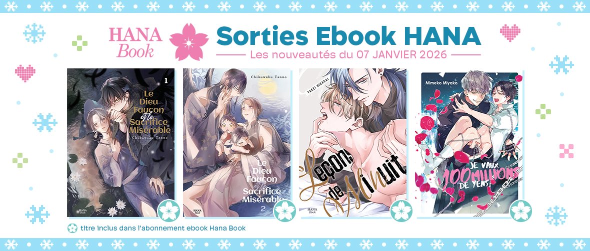 Hana Book : 4 nouveaux ebooks disponibles