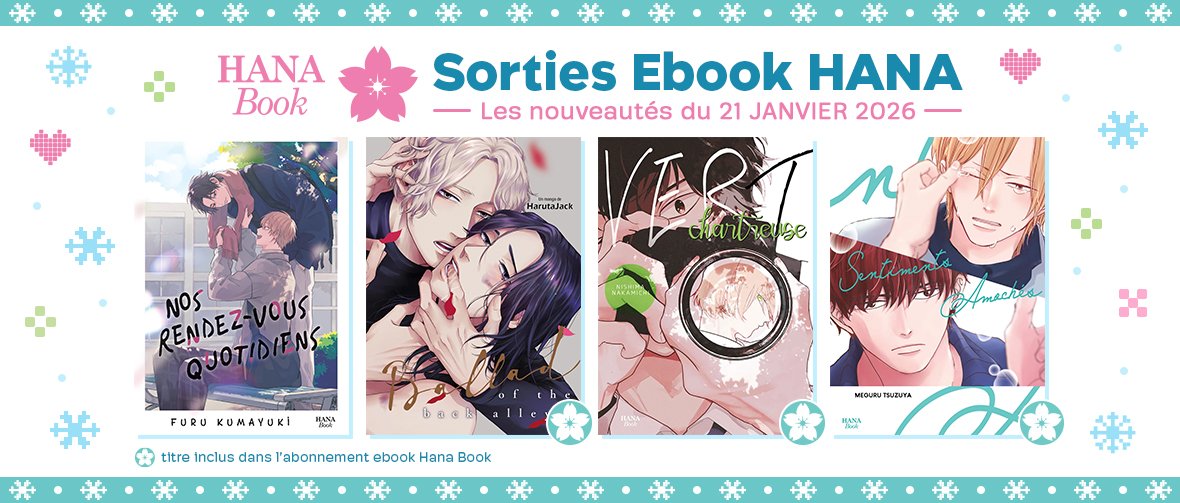 4 nouveaux ebooks disponibles sur Hana Book