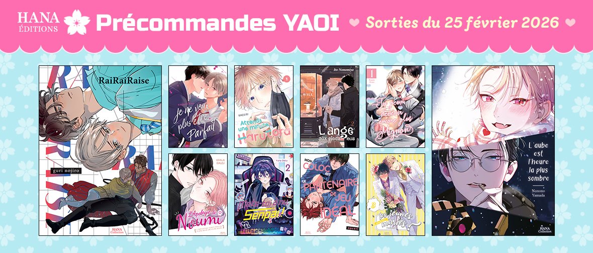 Précommandez les prochaines sorties Hana Editions