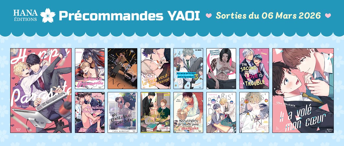 Précommandez les prochaines sorties Hana Editions