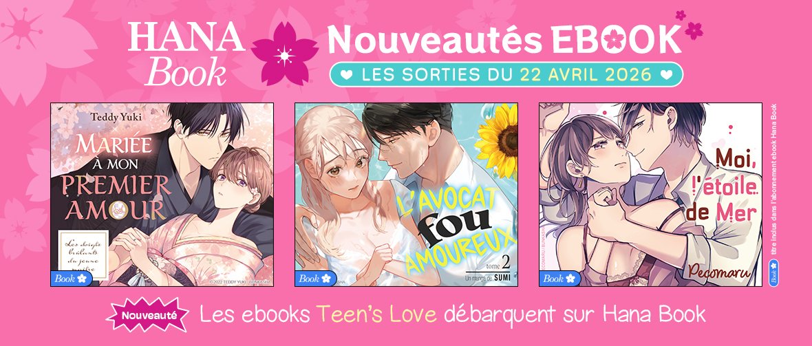 Les ebooks Teen's Love débarquent sur Hana Book
