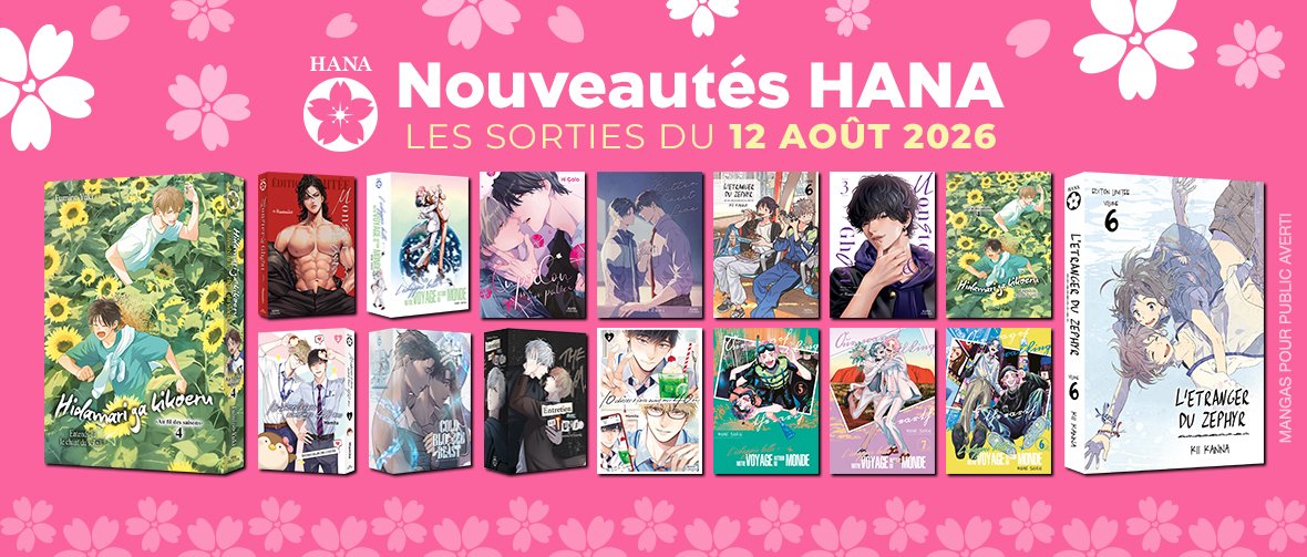 Sorties 12 Août : 16 nouveautés Hana disponibles