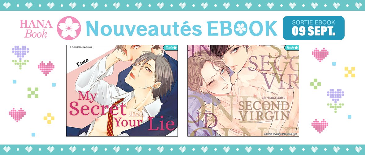 Nouveautés Ebook : 2 nouveaux yaois sur Hana Book