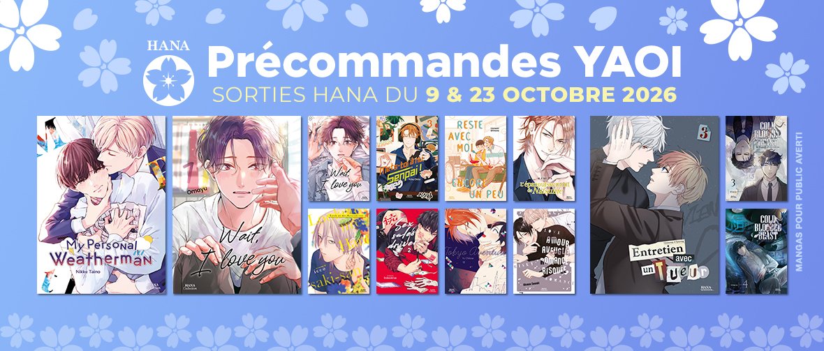 Précommandez les prochaines sorties Hana Editions