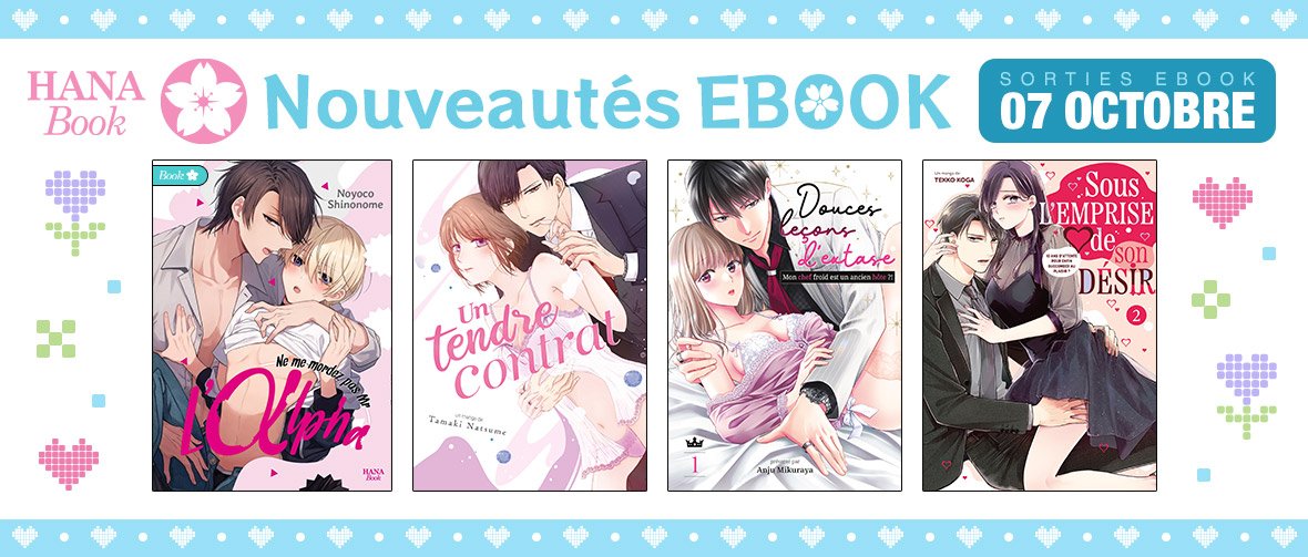 Hana Book : Sorties EBOOK du 7 Octobre