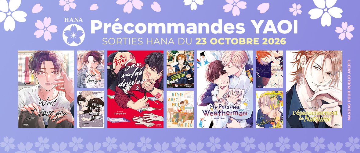 Précommandez les prochaines sorties Hana Editions