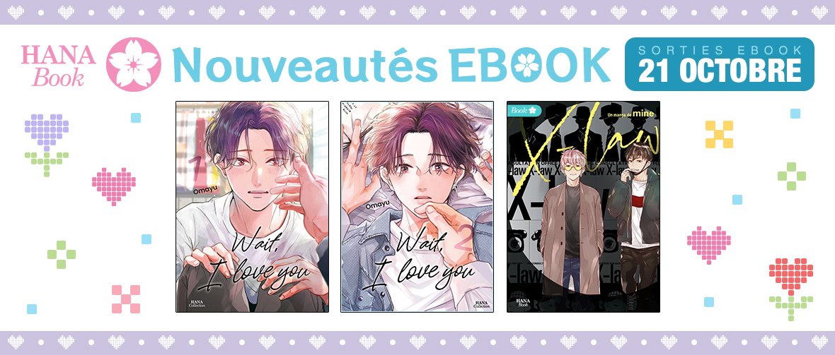 Sorties EBOOK Hana Book : 3 nouveaux yaois