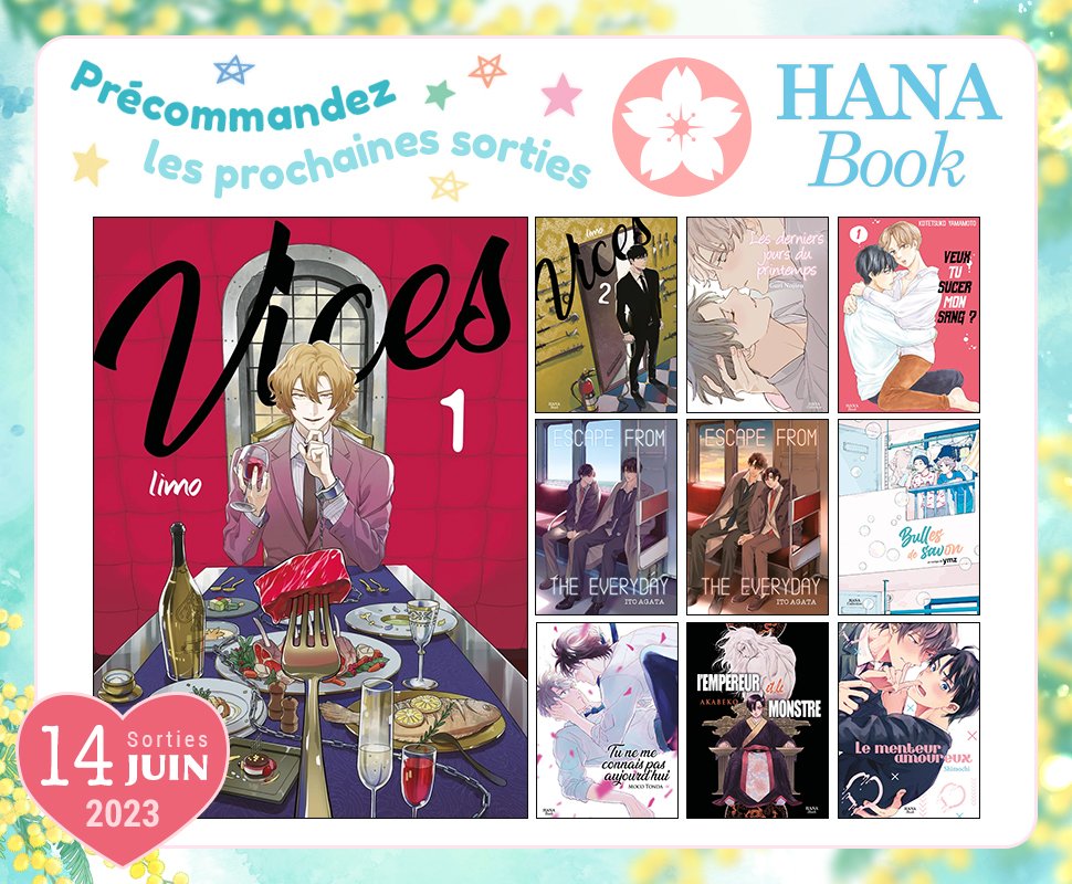 Précommandez les prochaines sorties Hana Book