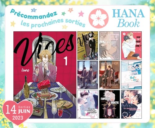 Précommandez les prochaines sorties Hana Book