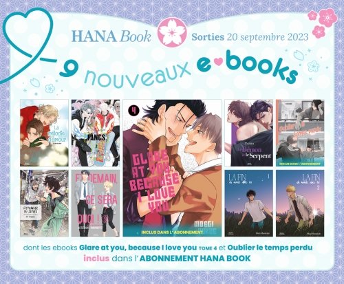 Hana Book : 9 nouveaux ebooks disponibles