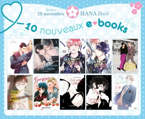 Hana Book : 10 nouveaux ebooks disponibles