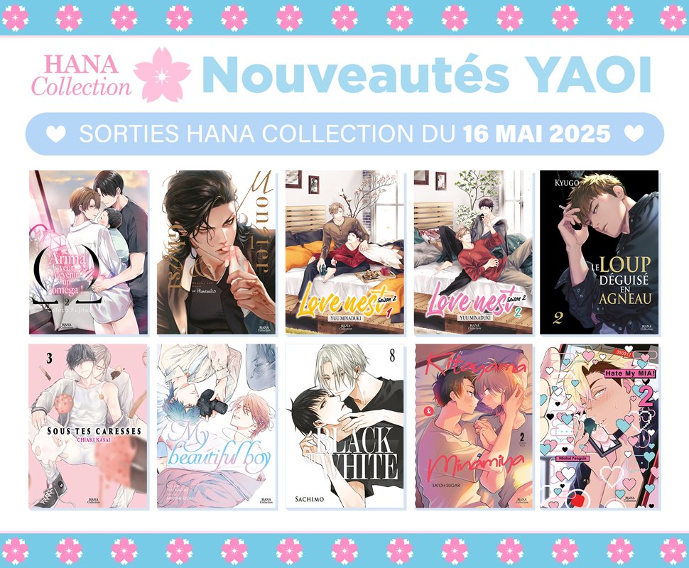 10 nouveaux yaois Hana Collection disponibles