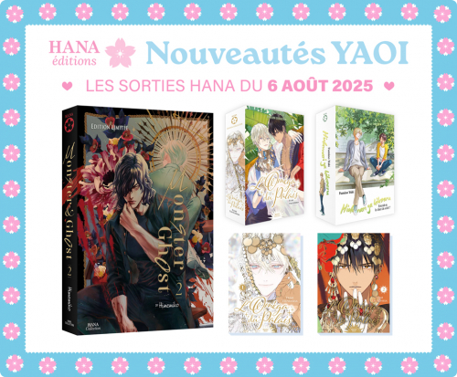 Sorties AOUT : 5 nouveaux yaois disponibles
