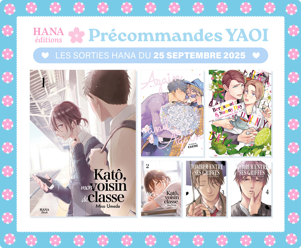 Précommandez les prochaines sorties Hana Book