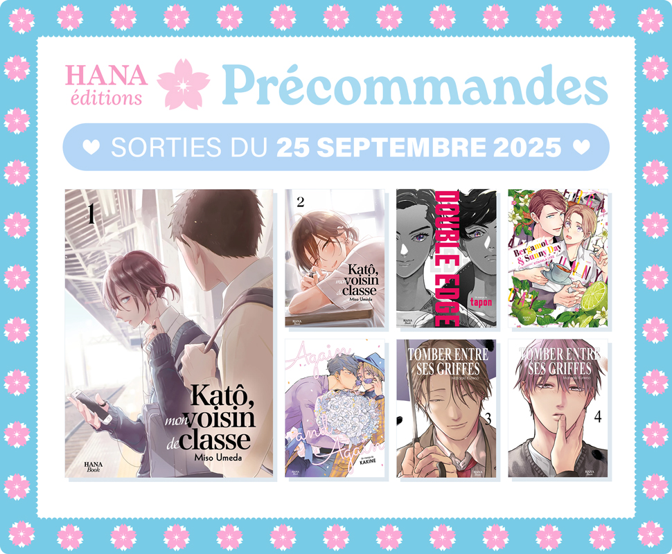 Précommandez les prochaines sorties Hana Book