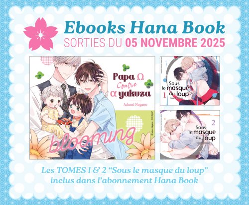 Hana Book : Sorties EBOOK du 5 Novembre