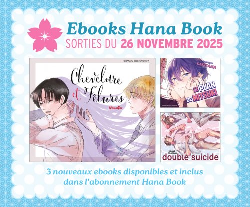 Hana Book : Sorties EBOOK du 26 Novembre