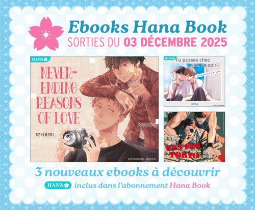 Hana Book : Sorties EBOOK du 3 Décembre