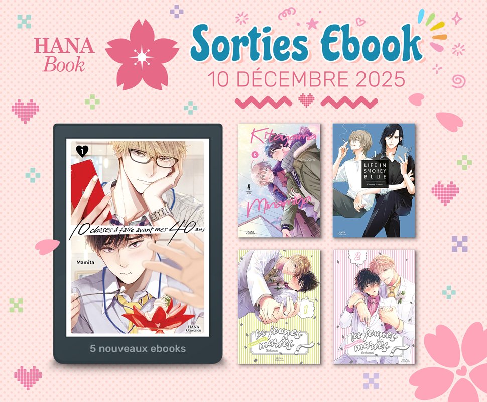 Hana Book : 5 nouveaux ebooks disponibles