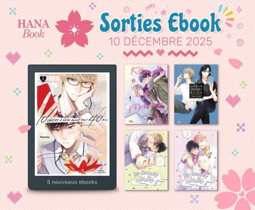 Hana Book : 5 nouveaux ebooks disponibles