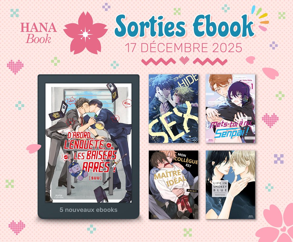 Hana Book : 5 nouveaux ebooks disponibles