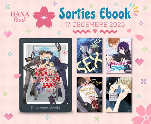 Hana Book : 5 nouveaux ebooks disponibles