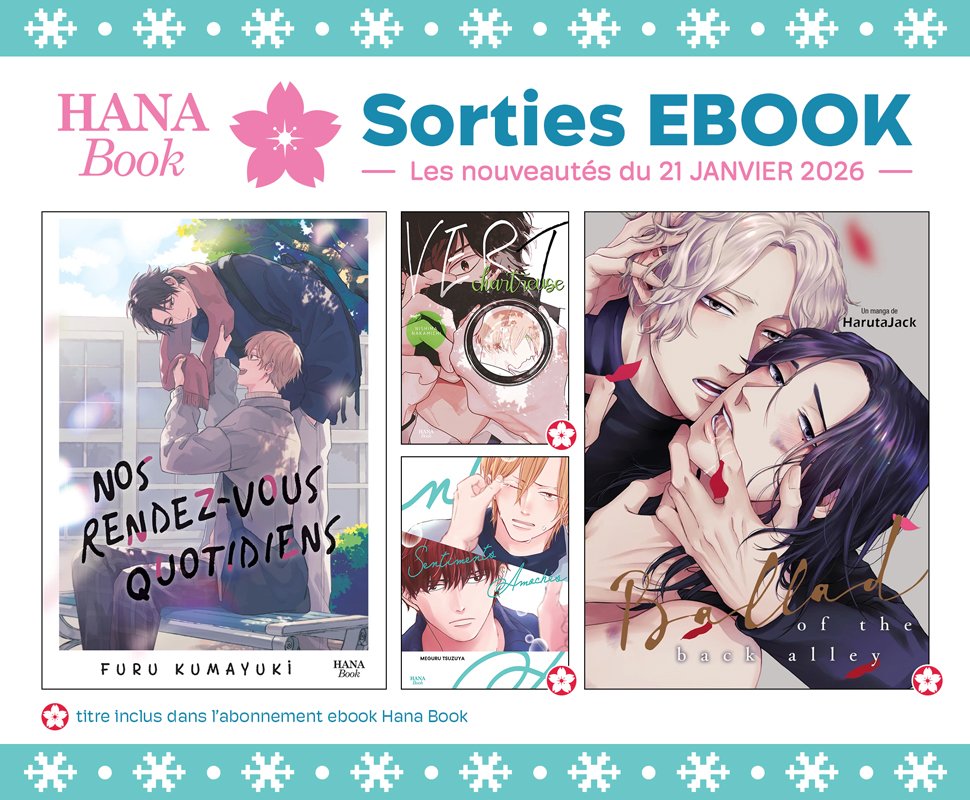 4 nouveaux ebooks disponibles sur Hana Book