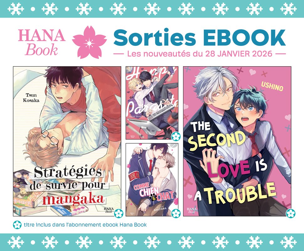 4 nouveaux ebooks disponibles sur Hana Book