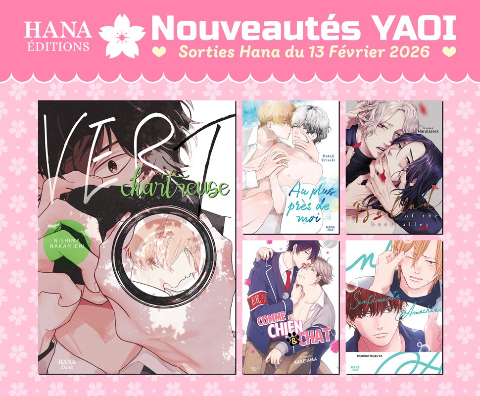 5 nouveaux yaois disponibles pour la Saint Valentin