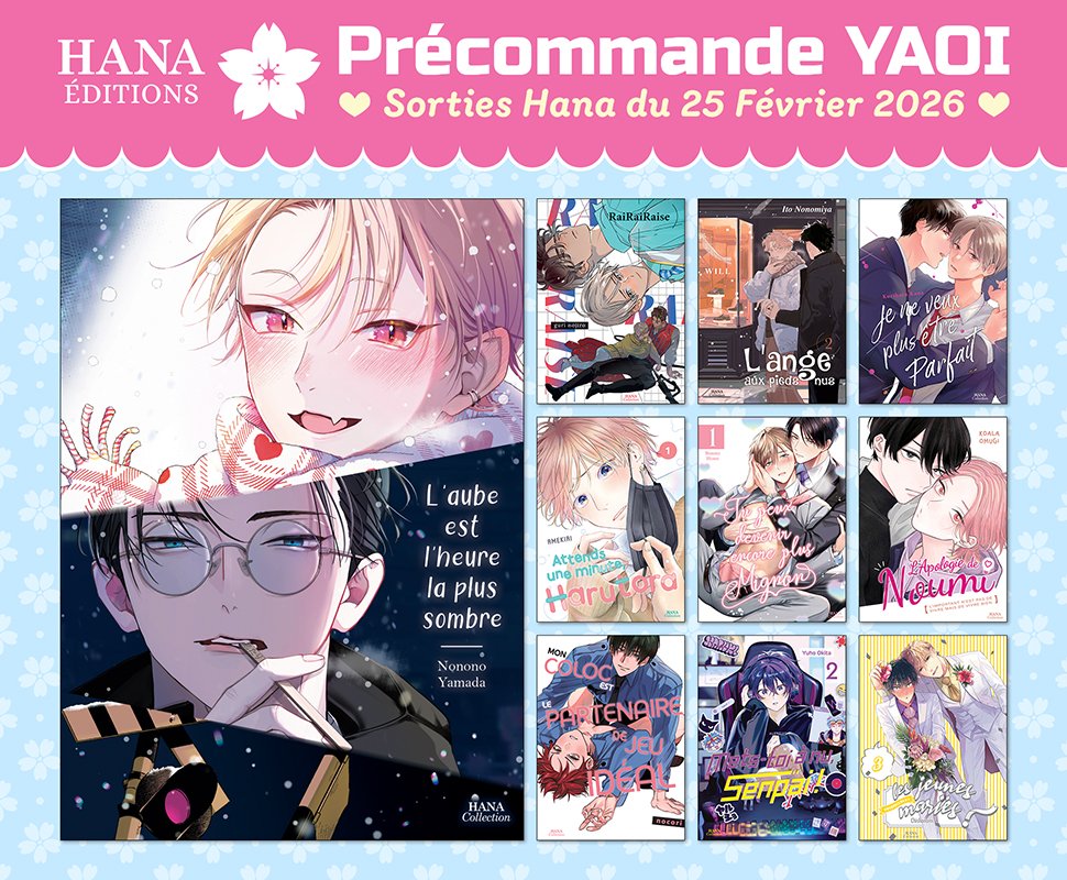 Précommandez les prochaines sorties Hana Editions