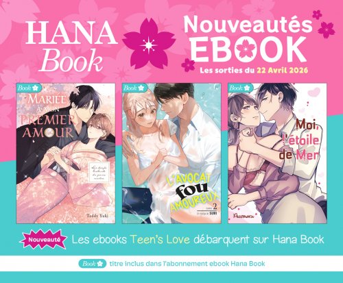 Les ebooks Teen's Love débarquent sur Hana Book