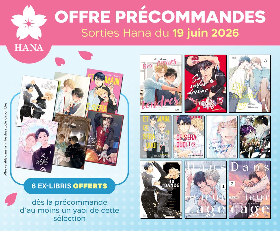 Offre Précommande Hana : 6 ex-libris OFFERTS