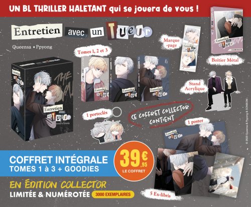 Nouveauté Yaoi : Entretien avec un tueur BOX collector