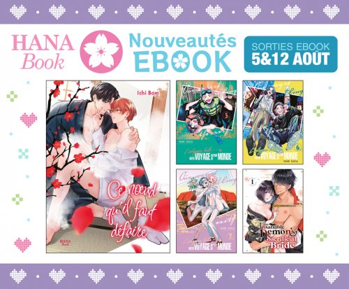 5 nouveaux ebooks disponibles sur Hana Book