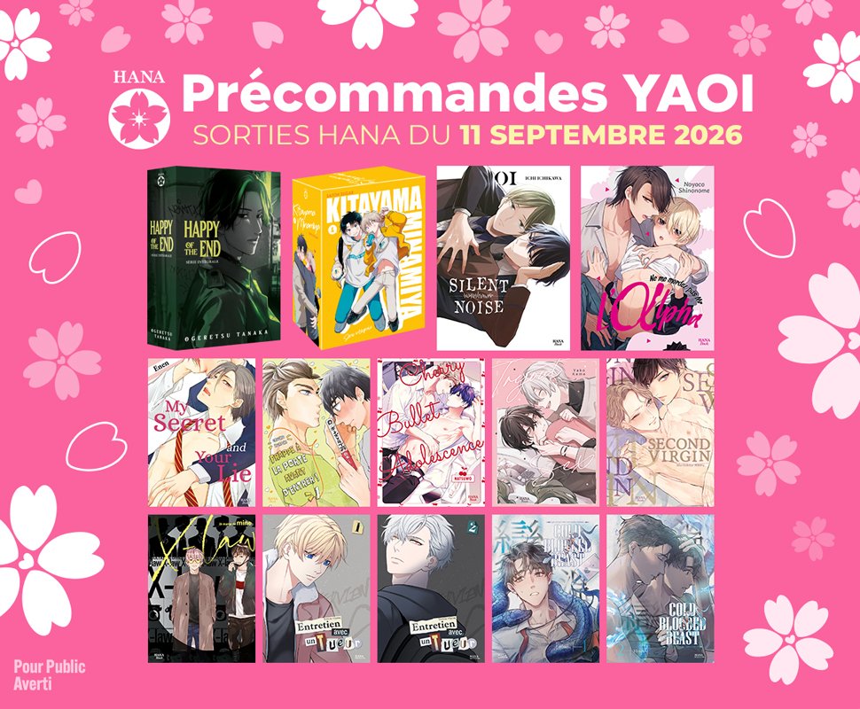 Sorties Septembre : Précommandez les sorties Hana