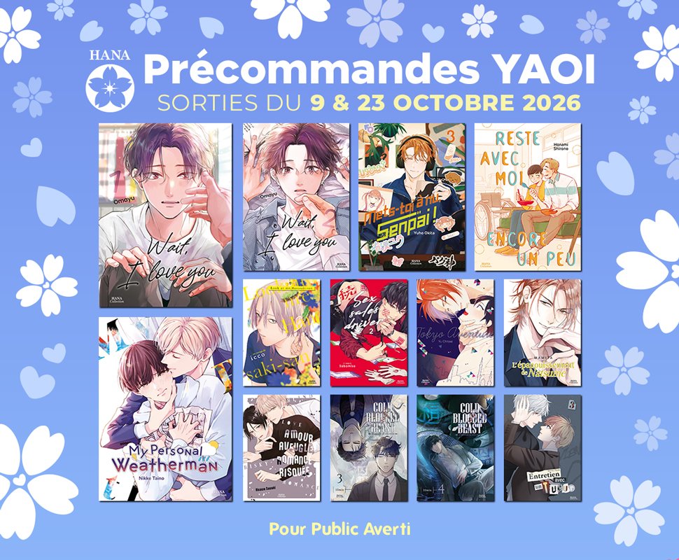 Précommandez les prochaines sorties Hana Editions