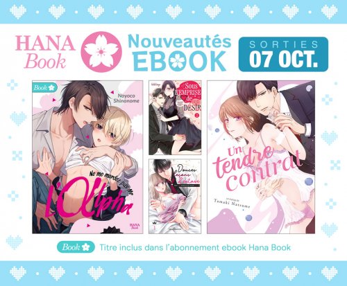 Hana Book : Sorties EBOOK du 7 Octobre