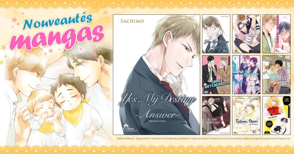 Nouveautés mangas Boy's Love - Mars 2018